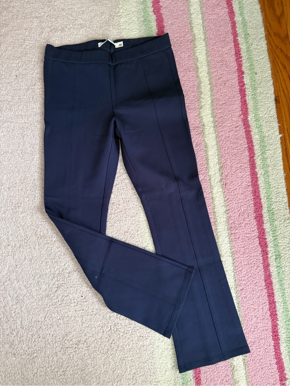 Tory Burch Navy Slim Ponte Trousers